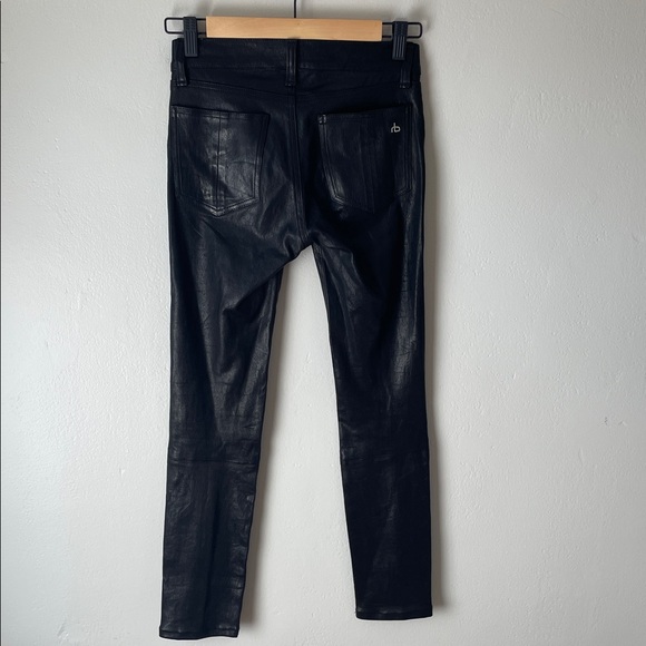 Rag & Bone Lamb Leather Skinny Pants - Picture 10 of 13
